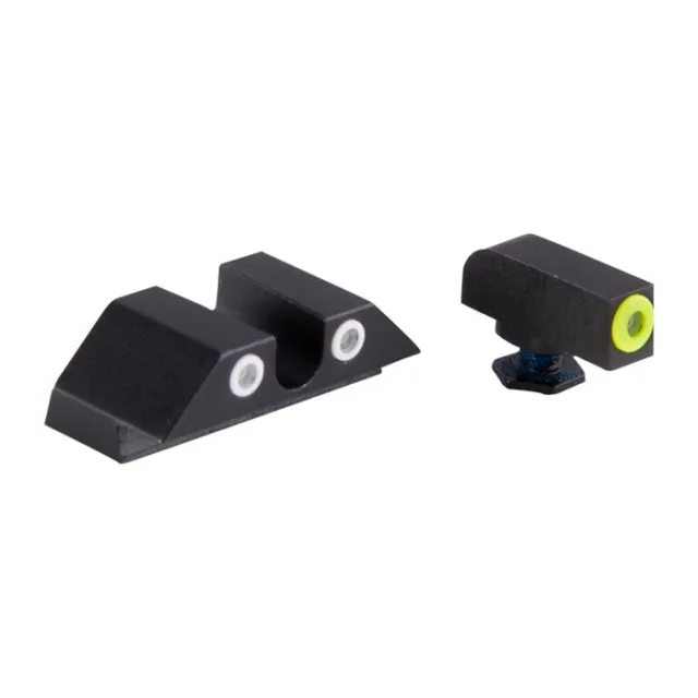 Night Fision GLK001007YGW Tritium Night Sights for Glock 17/19/22/43 - View 2