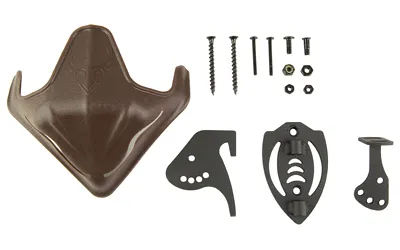 Skullhooker SKH-BB-SC-ASSY Skull Cap & Bone Bracket Combo Brown Steel Mount - View 2