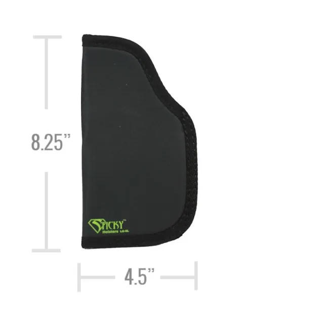 Sticky Holsters LG6LMODLS Black/Green Ambidextrous Holster 4-5" Auto - View 2