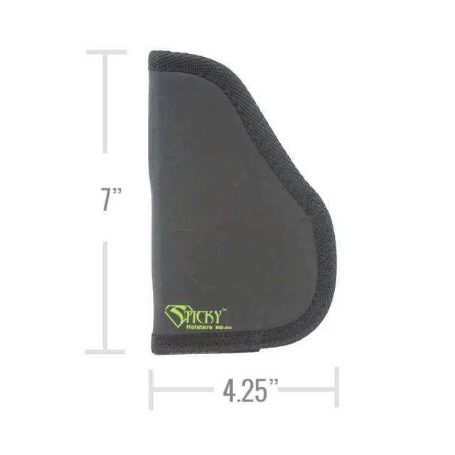 Sticky Holsters MD-4 Gen 1 Modified for Laser Black/Green - View 2