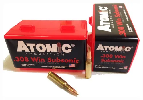 Atomic Ammunition 00430 .308 Win 175 Grain Subsonic 50/Box - View 2