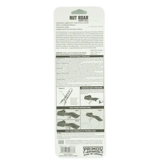 Primos Rut Roar Grunt Call Model 773 Hunting Accessory - View 2