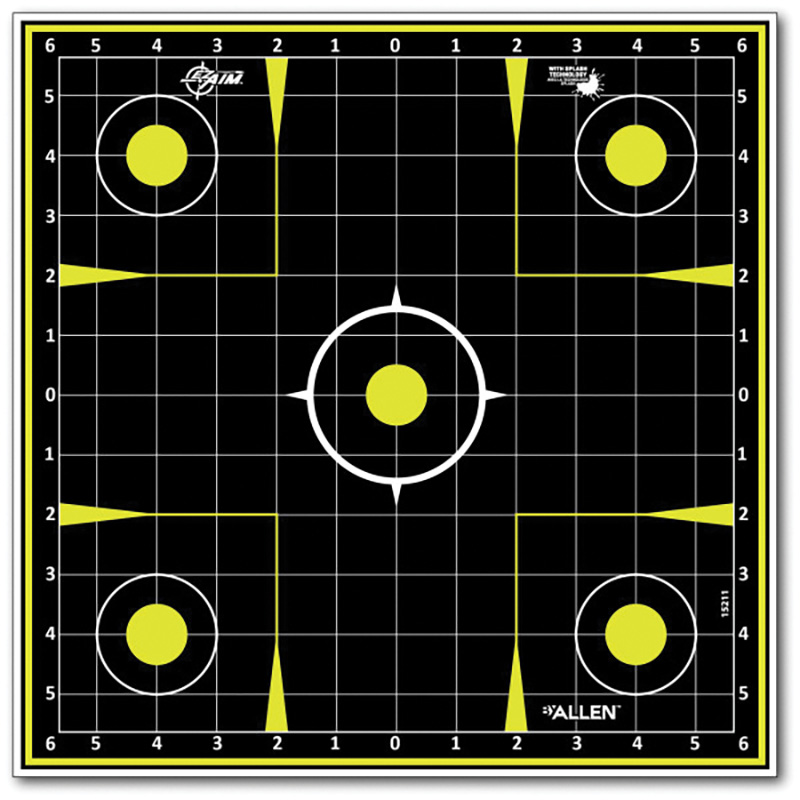 Allen Company EZ-Aim 15211 Splash Reactive Sight Grid Non-Adhesive 12 Pack - View 2