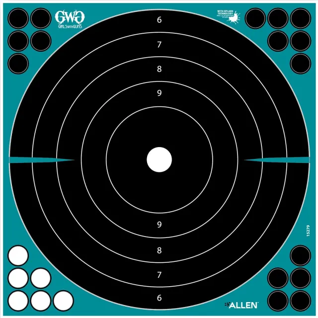 Allen Company Girls Guns 15279 Bullseye Target 12 In Bright Yellow 5 Pack - View 2
