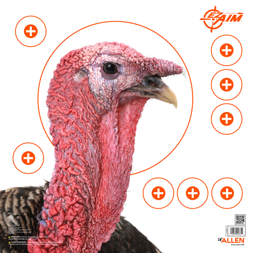 Allen EZ Aim Patterning Turkey Target 12x12 - 6 Pack - View 2