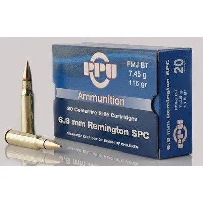 Prvi Partizan PPU PP68F 6.8 SPC 115gr Full Metal Jacket Boat Tail - View 2