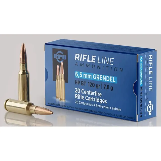 PPU PP6GH Standard Rifle 6.5Grendel 120gr Hollow Point Boat Tail 20 Per... - View 2