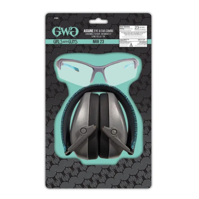 Girls With Guns Assure Eye and Ear Combo Black/Teal/Gray 2388 - View 2