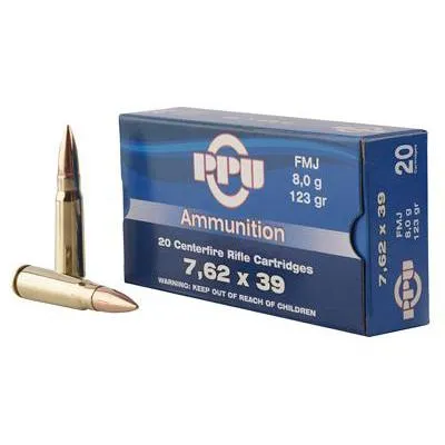Prvi Partizan PPU PP739F 7.62x39mm 123 Grain FMJ 20 Rounds - View 2
