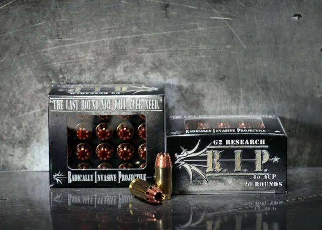 G2 Research RIP .45 ACP 162gr HP Brass Case Pistol Ammo - View 2