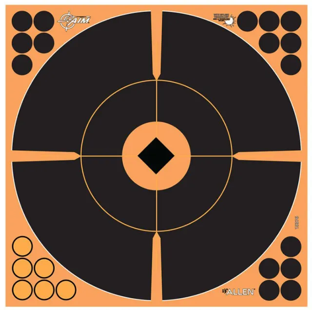 Allen EZ-Aim Adhesive Paper Splash Shooting Targets 12" Square 12-Pack - View 2