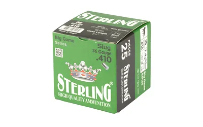 Sterling Ammunition STL410RS .410 Bore 2.5" Rifled Slug 25 Round Box - View 4