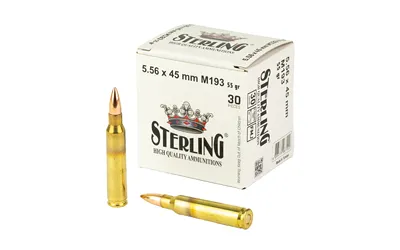Sterling M193 5.56x45mm NATO 55 Grain Full Metal Jacket 30 Round Box - View 2