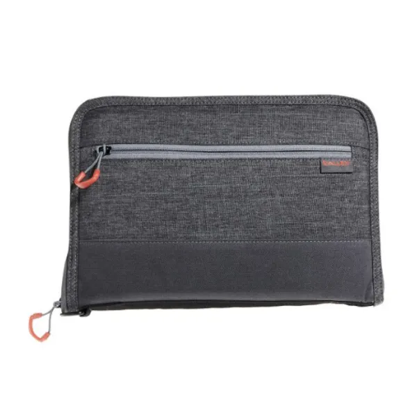 Allen Auto-Fit 2.0 Deluxe Handgun Case 11" Heather Gray and Red - View 2