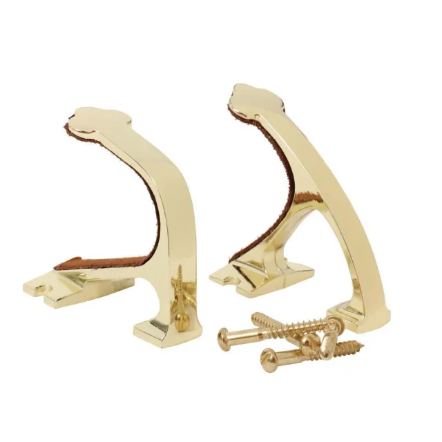 Allen COMPANY Shotgun and Rifle Brass Wall Mount Hook Set (5641) - View 2
