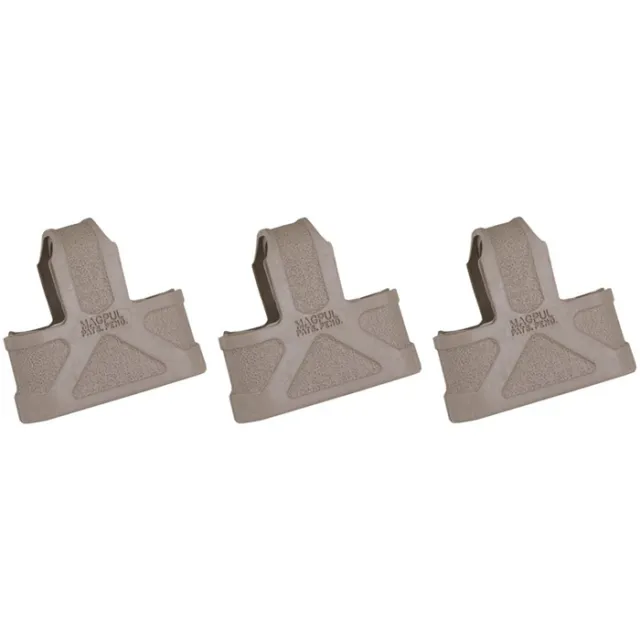 Magpul MAG001-FDE Original Magpul Made of Rubber w/ Flat Dark Earth Finish for 5.56x45mm NATO Mags/ 3 Per Pack - View 2