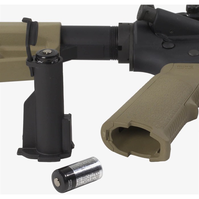 Magpul MAG055-BLK MIAD/MOE Battery Storage AR10/AR15/M4/M16/M110/SR25 Black Polymer - View 3