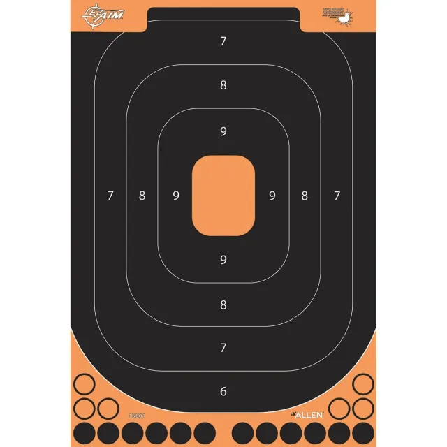 Allen EZ Aim Splash Reactive Handgun Trainer Target 12.5" x 18.5" 5 Pack - View 2