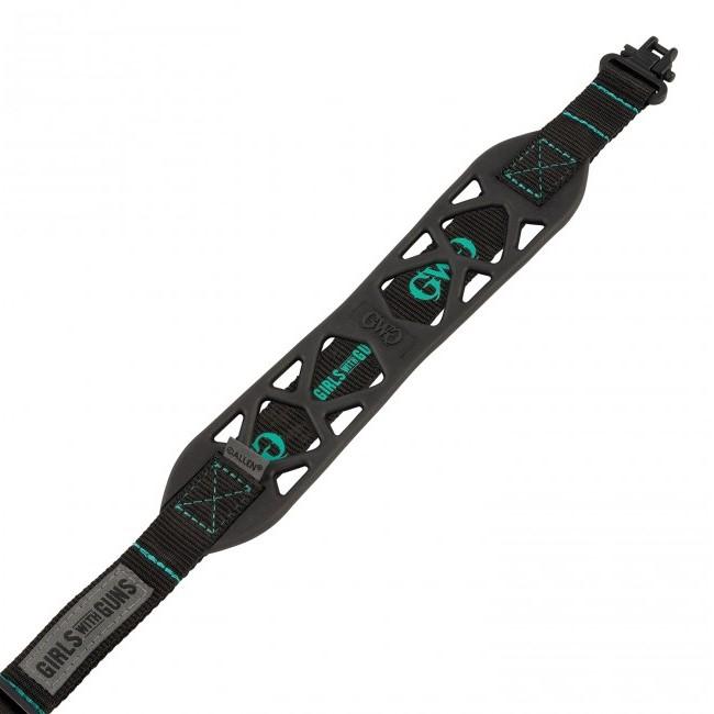 Girls With Guns 8274 Black Label Rubber Rifle Sling 22.50"-39" OAL Swivels Adjustable - View 2