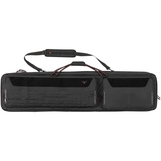 Tac Six 10834 Unit Tactical Rifle Case 55" Black Holds 2 Rifles with Large Exterior Pockets & Padded Shoulder Strap - View 2