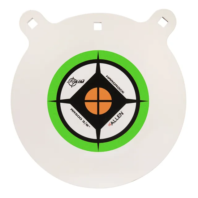 EZ-Aim 15599 Hardrock 12" AR500 Steel Gong Shooting Target .38" Thickness Black / Green / White - View 2