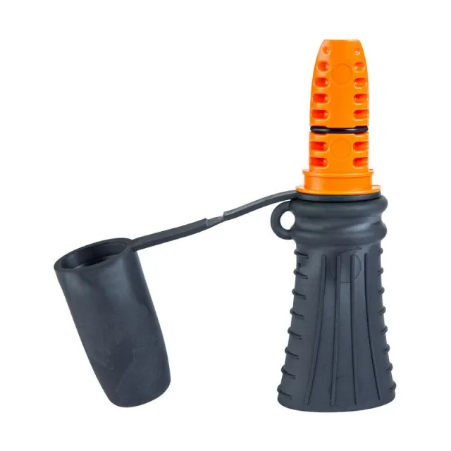 Primos PS935 Elk Call 6.5 in Orange Mouthpiece Manipulatable Action - View 2