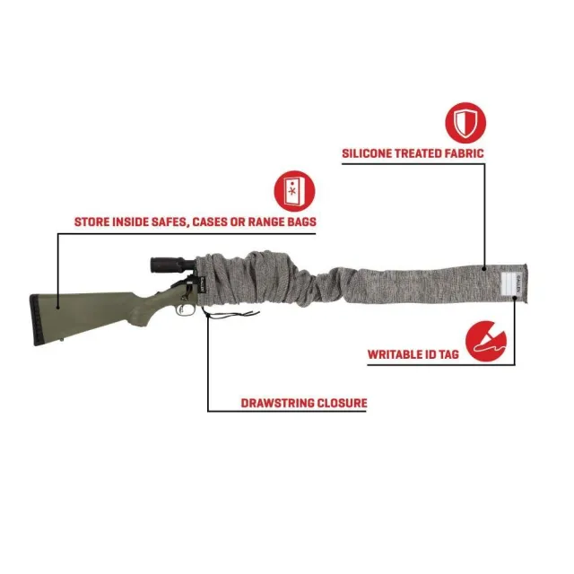 Allen Company 13167 52 In Gray Silicone-Treated Gun Sock - View 2