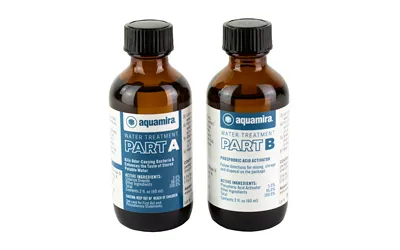 Aquamira Water Treatment Drops 2 oz Glass Bottles Treats 60 Gallons - View 2