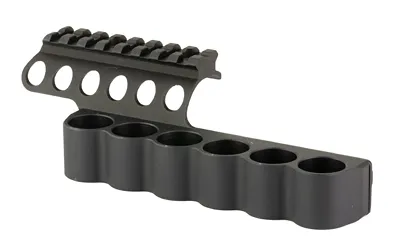 Mesa Tactical 94270 SureShell 6-Shell Side Saddle Rail, Aluminum, Black - View 3