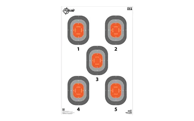 Allen 15754 EZ Aim 5-Spot Paper Targets 23x35" 50 Pack Orange/Gray - View 2