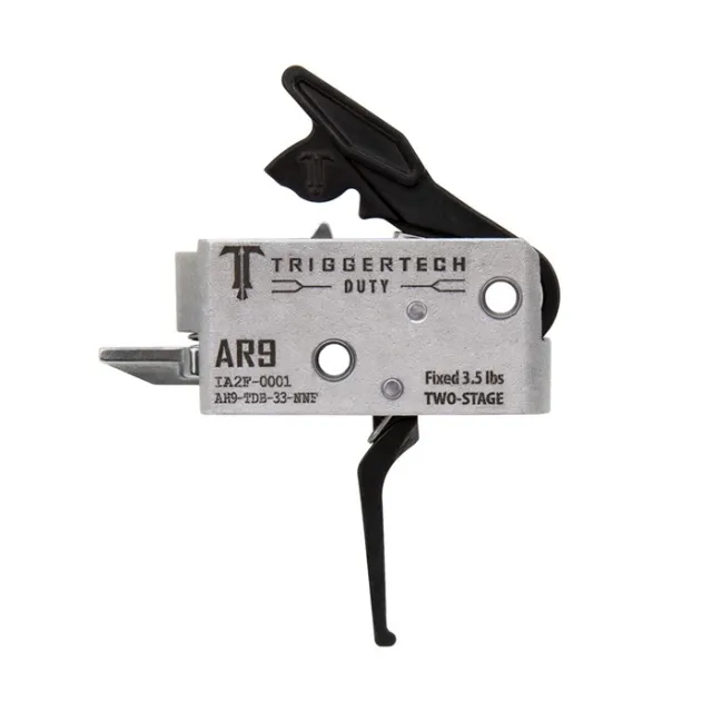 TriggerTech AH9TDB33NNF AR-9 Duty Flat Trigger 3.5 lbs Two-Stage Stainless - View 2