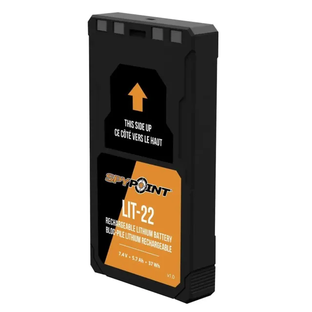 Spypoint 05538 Lit-22 Rechargeable Lithium Battery Pack Black 7.4 Volts (2) - View 2