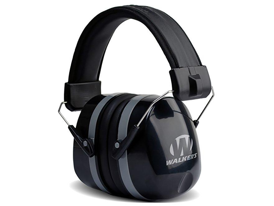 Walker's GWPEXFM5 Premium Passive Earmuff 32 dB Black Over-Head Design - View 2