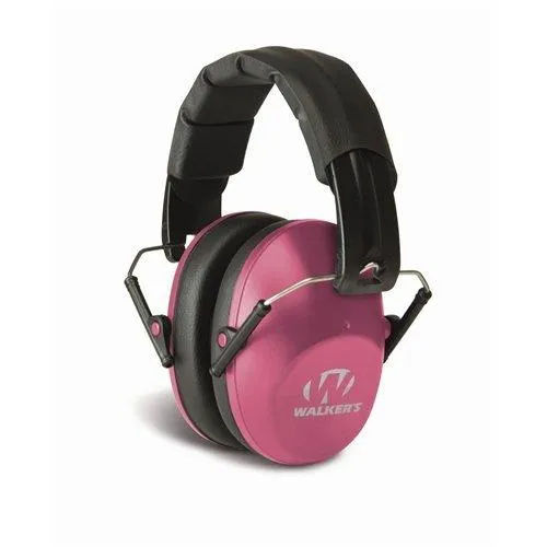 WALKERS GAME EAR Pro Low Profile Folding Passive Pink Muff (GWP-FPM1-PNK) - View 2