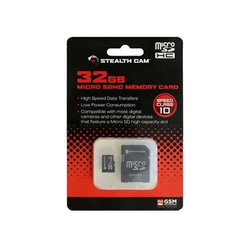 Stealth Cam STC32MICSD 32GB Micro SD Memory Card Class 10 Black - View 2