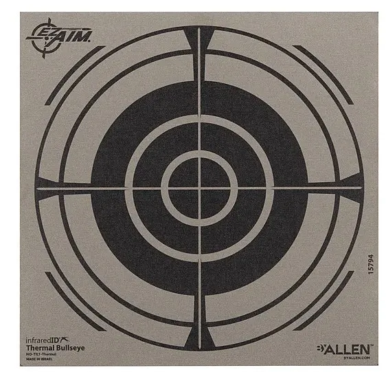 Allen 15794 Thermal Target Bullseye Hanging Paper 8" x Black/Gray - View 2