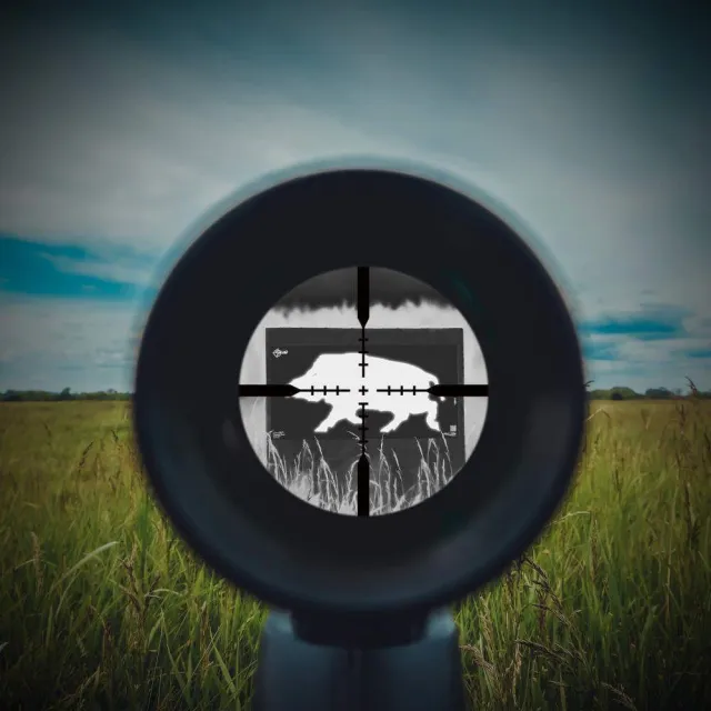 Allen Company 15801 EZ-Aim Thermal ID Boar Paper Target 24x12 Black/Gray - View 2