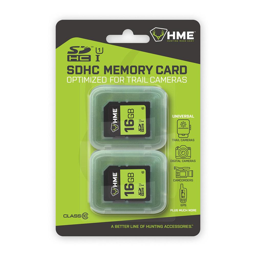 GSM Outdoors HME 16GB SD Card 2-Pack Class10 UHS-I High-Capacity - View 2