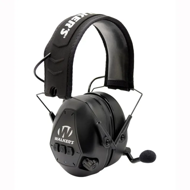 Walker's GWPBTPAS Bluetooth Passive Earmuff 26 dB Black Over-Head - View 2