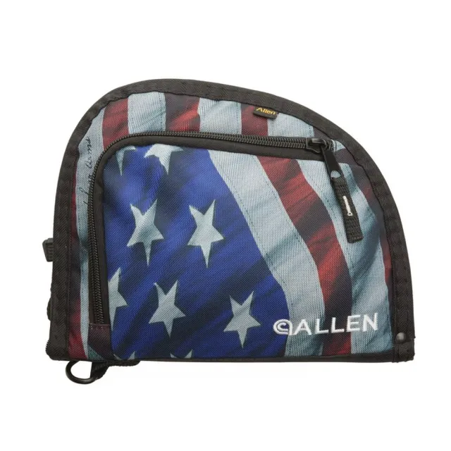 Allen 7719 Handgun Case 9 in Endura USA Flag Lockable 1 Pocket - View 2