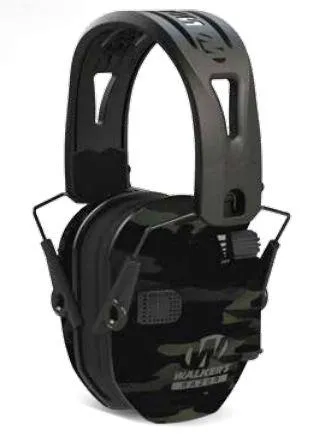 WALKER'S GAME EAR Razor Tacti-Grip Grey Multicam Electronic Earmuffs - View 2
