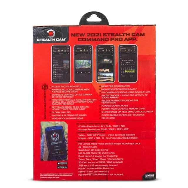 Stealth Cam STCDS4KTM 4K Trail Camera 32MP No Glow IR Camo Weatherproof - View 2