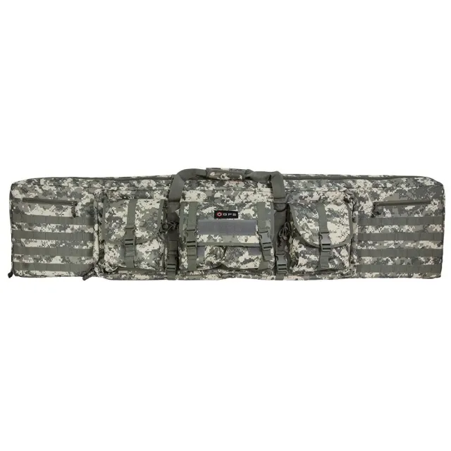 GPS DRC55ACU Double Rifle Case 55" A-TACS AU 600D Polyester MOLLE - View 2