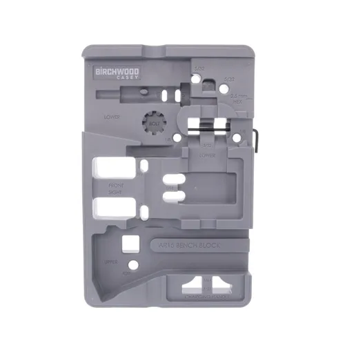 Birchwood Casey ARBENCH-BLOCK AR-15 Bench Block Gray with Magnet - View 2