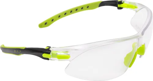 Allen ULTRX Keen Youth Safety Glasses Lime Green with Clear Lenses - View 2