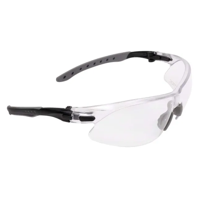 Allen ULTRX Keen Safety Glasses Black with Clear Lenses - View 2
