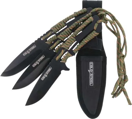 Cold Steel CSTH44KVD3PK Throwing Knives Set, 4.4" 420 Steel, Black Oxide - View 2