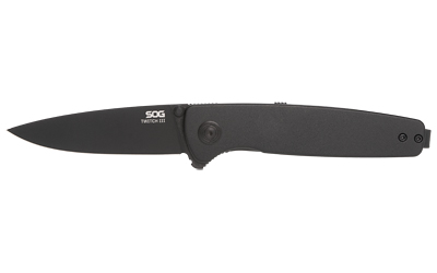 SOG Twitch III 3.1" Drop Point Blade Black Aluminum Handle - View 2