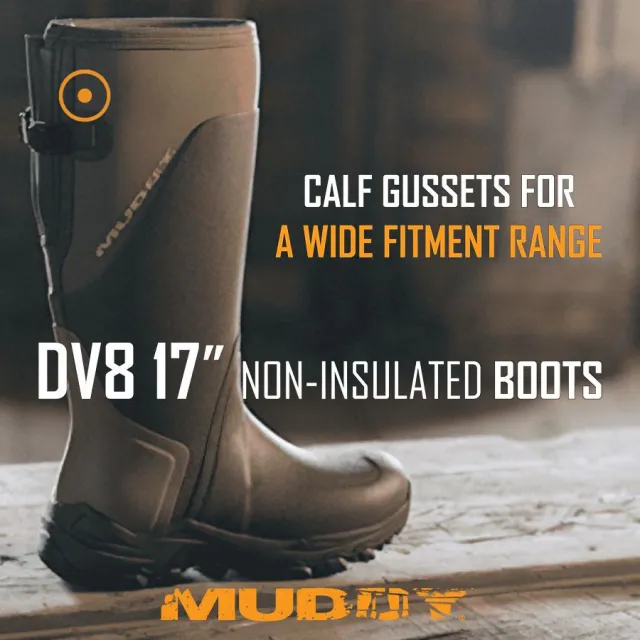 Muddy DV8 MUD-17NI-CL-7D Non-Insulated Boots Clay Size 7D 17-Inch Waterproof - View 2
