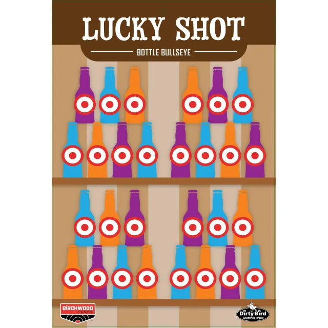 Birchwood Casey Dirty Bird Lucky Shot Bottle Target 12x18 6/ct - View 2